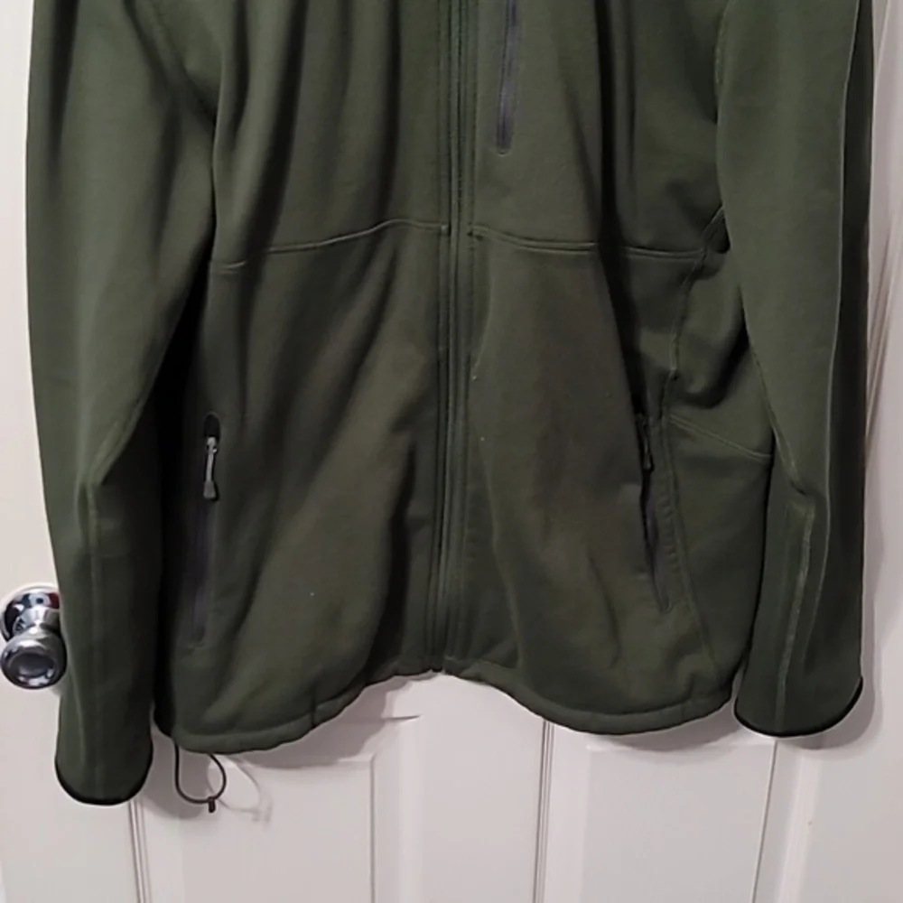 The North Face Vapor Wick Hunter Green Full Zip Fleece Jacket Men's XL‎